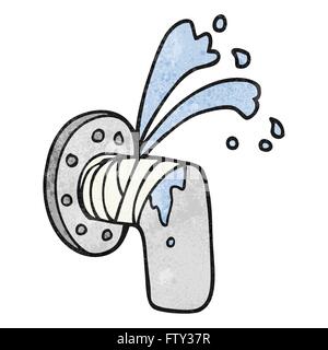 freehand drawn cartoon leaky pipe Stock Vector Image & Art - Alamy