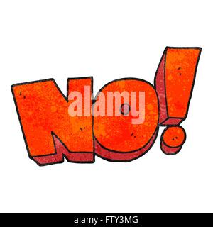 freehand retro cartoon NO! shout Stock Vector Image & Art - Alamy