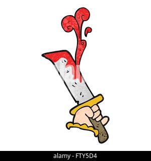 freehand textured cartoon bloody sword Stock Vector Image & Art - Alamy