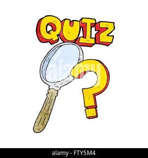 freehand textured cartoon quiz symbol Stock Vector