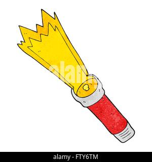 freehand textured cartoon torch Stock Vector