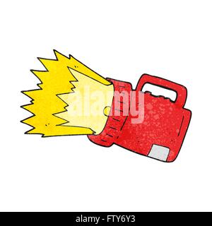 freehand textured cartoon torch Stock Vector