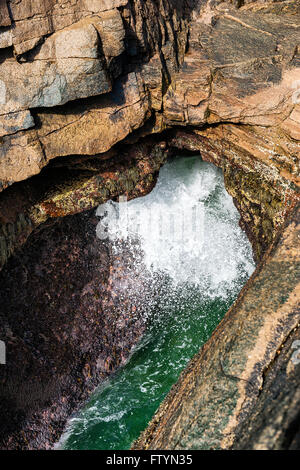 Thunder Hole, Acadia National Park, Maine, USA Stock Photo