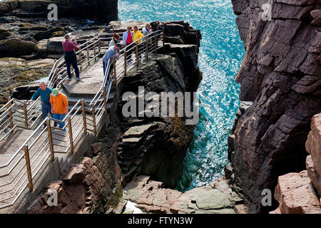 Thunder Hole, Acadia National Park, Maine, USA Stock Photo