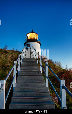 Owls Head Light, Maine, USA Stock Photo