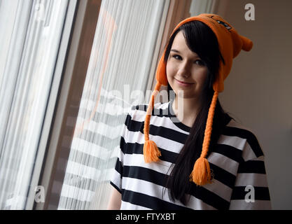 Berlin, Germany. 30th Mar, 2016. Singer Jamie-Lee Kriewitz poses in Berlin, Germany, 30 March 2016. She is to represent Germany at the Eurovision Song Contest 2016 in Stockholm, Sweden. Photo: BRITTA PEDERSEN/dpa/Alamy Live News Stock Photo