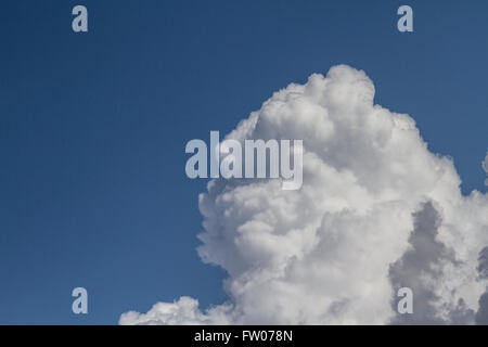 New Brighton, Wallasey, UK 31st March, 2016.  UK. Weather.  Abstract Faces, weird clouds, unusual cloud, strange clouds, bizarre clouds. Cumulonimbus clouds are a type of cumulus cloud associated with thunder storms and heavy precipitation.  Pareidoliais is a psychological phenomenon involving a stimulus from an abstract image wherein the mind perceives a familiar pattern of something where none actually exists, or does it? Common examples are perceived images of animals, faces, or objects in cloud formations as in these examples. Stock Photo