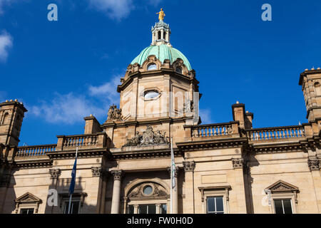 EDINBURGH, SCOTLAND - MARCH 10TH 2016: The exterior of the building which houses the main headquarters of the Bank of Scotland i Stock Photo