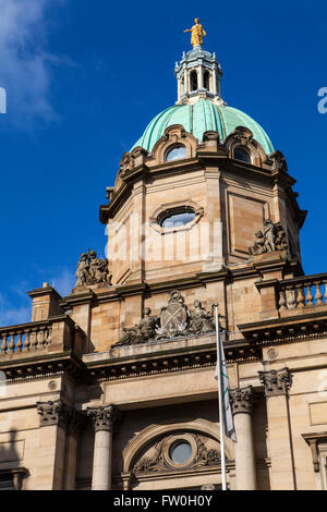 EDINBURGH, SCOTLAND - MARCH 10TH 2016: The exterior of the building which houses the main headquarters of the Bank of Scotland i Stock Photo