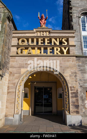 EDINBURGH, SCOTLAND - MARCH 10TH 2016: A view of the main entrance to the Queens Gallery in Edinburgh, on 10th March 2016. Stock Photo