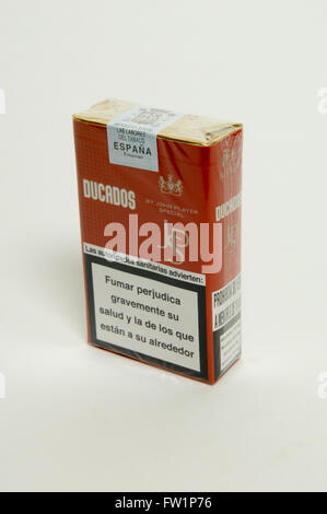 Ducados JPS John Player Special Cigarette Tobacco Packet Stock Photo