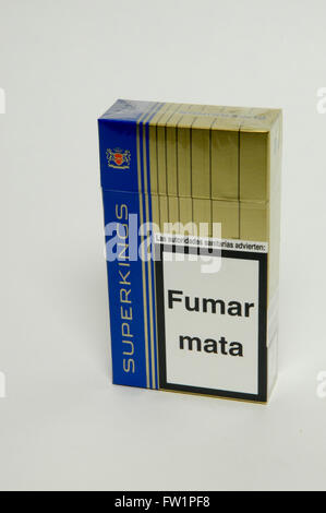Superkings Cigarette Packet Stock Photo