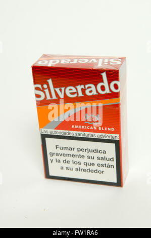 Silverado American Blend Cigarettes Stock Photo