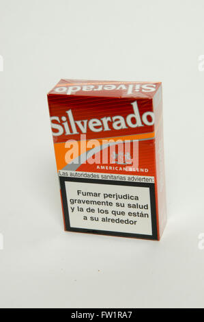 Silverado American Blend Cigarettes Stock Photo