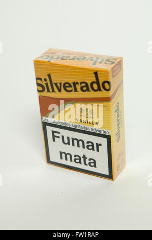 Silverado American Blend Vanilla Cigarettes Stock Photo