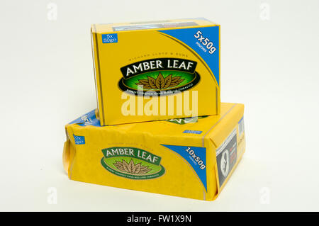 amber tobacco rolling leaf hand boxes 50g alamy lighter petrol packet