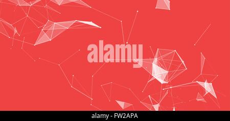 Virtual abstract background with particle, molecule structure. genetic and chemical compounds. creative vector. Space and constellations. Science and connection concept. Social network. Stock Vector
