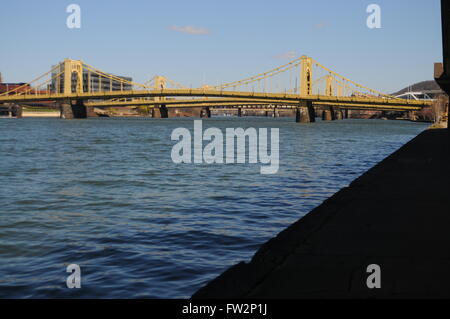 Roberto Clemente bridge Pittsburgh PA Stock Photo