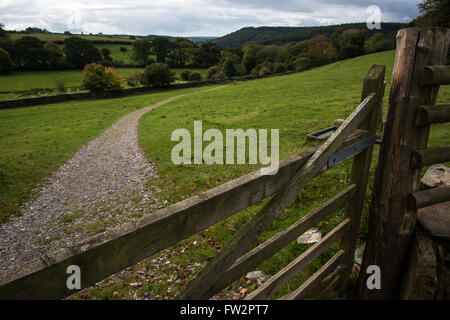 countryside landscape at fall in rural England Stock Photo