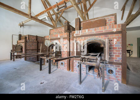 New crematorium in Dachau concentration camp Stock Photo