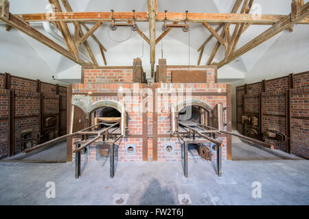 New crematorium in Dachau concentration camp Stock Photo