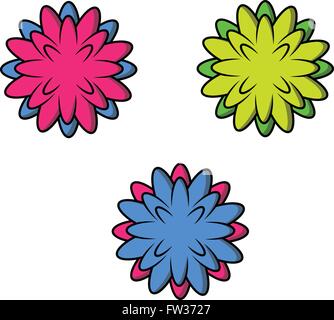 Chearleader poms illustration Stock Vector