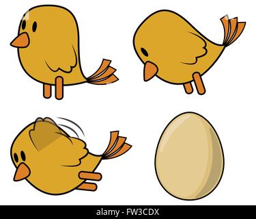Baby chicken Stock Vector