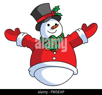 Snowman vector illustration Stock Vector Image & Art - Alamy