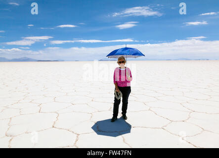 Salt flats desert Stock Photo