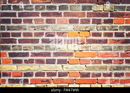Image of colorful brick wall. Stock Photo