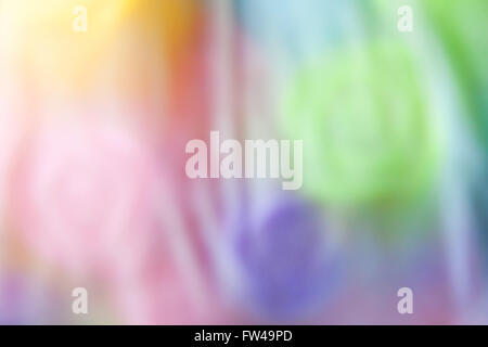 out of focus abstract many colors photography in pastel tone Stock Photo