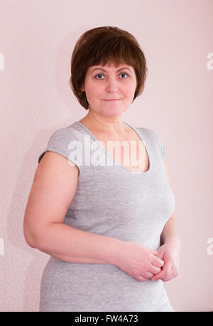 An image of a beautiful mature adult woman Stock Photo