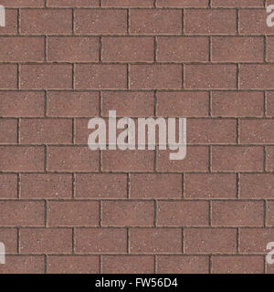 Seamless Tileable Texture of Brown Brick Wall. Stock Photo