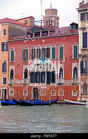 Venice, Italy, Palazzetto Tiepolo, Grand Canal, Stock Photo