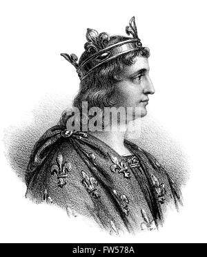 Louis V, called The Lazy; c. 966/67-987, King of Western Francia Stock Photo