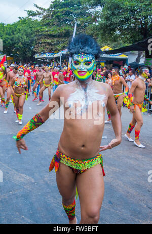 Participant in the Barranquilla Carnival in Barranquilla , Colombia Stock Photo