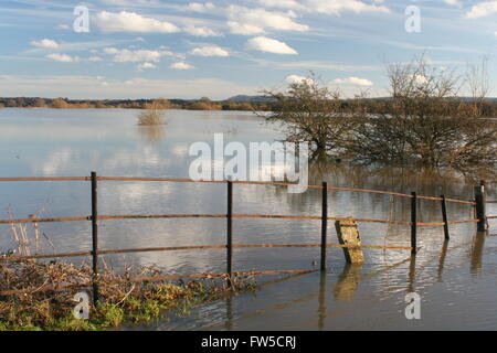 Flooding in the Arun Valley Stock Photo