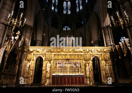 Westminster Abbey, The High Altar, London England UK Interior Stock ...