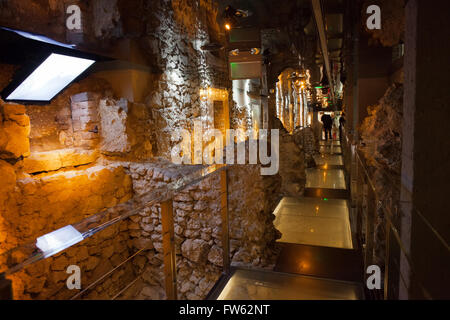 Poland, Krakow, Old Town, Rynek Underground, Historical Museum of the City of Kraków Stock Photo