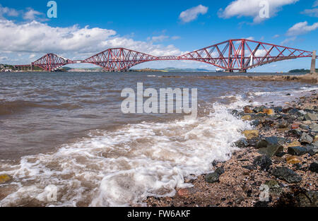 The Forth Railway bridge. Scotland. Across the Firth of Forth at Queensferry. Stock Photo