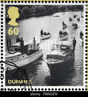 GREAT BRITAIN - CIRCA 2010: stamps printed in United Kingdom dedicated to Britain Alone, Dunkirk, shows Operation Little Ships Stock Photo
