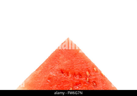 slice of watermelon with a triangle shaped Stock Photo