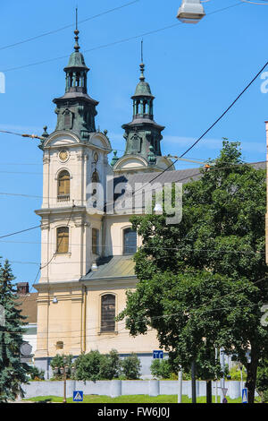 House of Organ and Chamber Music (former Temple St. Mary Magdalene) in Lviv, Ukraine Stock Photo