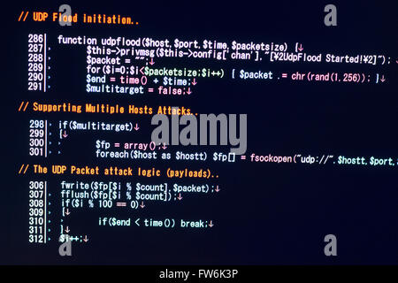 Conceptual of cyber attack Stock Photo
