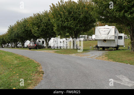 Country Haven Campground Stock Photo