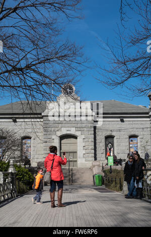 Central Park Reservoir Building, South Gate House (Gatehouse), NYC, USA Stock Photo