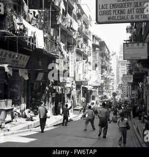 1950s, Historical, Daytime And A Sunny View Of A Street In The Old Town ...