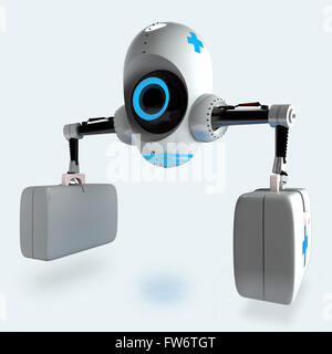 futuristic medical robot Stock Photo