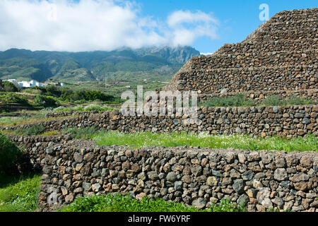 Spanien, Teneriffa, Parque Etnografico Piramides de Güimar Stock Photo