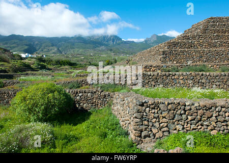 Spanien, Teneriffa, Parque Etnografico Piramides de Güimar Stock Photo
